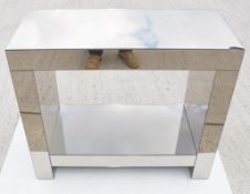 1 x Contemporary Mirrored Tinted Console Table - Ref: VKH159 - CL942 - NO VAT ON THE HAMMER -