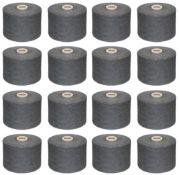 100 x Cones of 1/13 MicroCotton Knitting Yarn - Colour: Mid Grey - Approx Weight: 2,500g Each - Huge