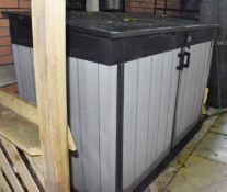 1 x General Purposes Outdoor Garden Storage Box - Ref: VKH156 - CL942 - NO VAT ON THE HAMMER -