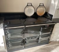 1 x AGA 4-Oven Gas Range Cooker With Electric Induction Hob and 2 Hot Plates - NO VAT ON THE HAMMER