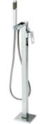 1 x Square WaterFall Freestanding Bath Tap With Handheld Shower -By Lisna Waters - RRP £354 - New