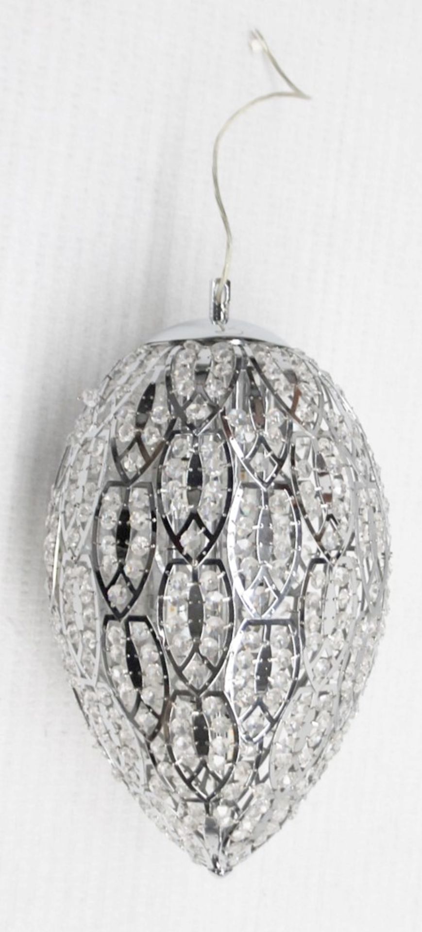 1 x High-end Italian LED Egg-Shaped Light Fitting Encrusted In Premium ASFOUR Crystals - RRP £4,000 - Image 2 of 9