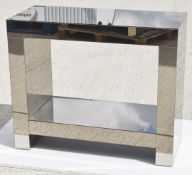 1 x Contemporary Mirrored Tinted Console Table - Ref: VKH158 - CL942 - NO VAT ON THE HAMMER -