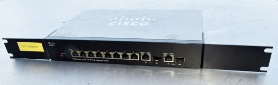 1 x CISCO SF302-08PP 8-Port Managed Ethernet Switch - Ref: ASH422 WH2- CL934 - NO VAT ON THE