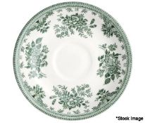 1 x BURLEIGH Dark Green Asiatic Pheasants Saucer - New - RRP £15 - Ref: 7241575/HOC196/HC6 - CL987 -