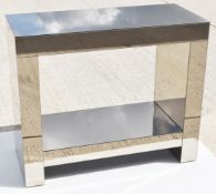 1 x Contemporary Mirrored Tinted Console Table - Ref: VKH157 - CL942 - NO VAT ON THE HAMMER -