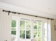 1 x Gothic 3-Metre Curtain Pole + Tie Back Hooks - Ref: ASH109/KIT - CL934 - NO VAT ON THE