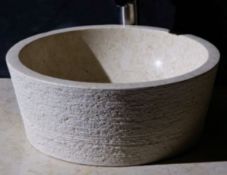 1 x Stonearth 'Roma' Galala Marble Stone Countertop Sink Basin - New Boxed Stock - Approx RRP £600 -