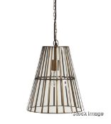 1 x Icarus Pendant Lamp Antique Brass - Original Retail £250.00 - Ref: NA/A17259-2-10-1020-10/C2 - C