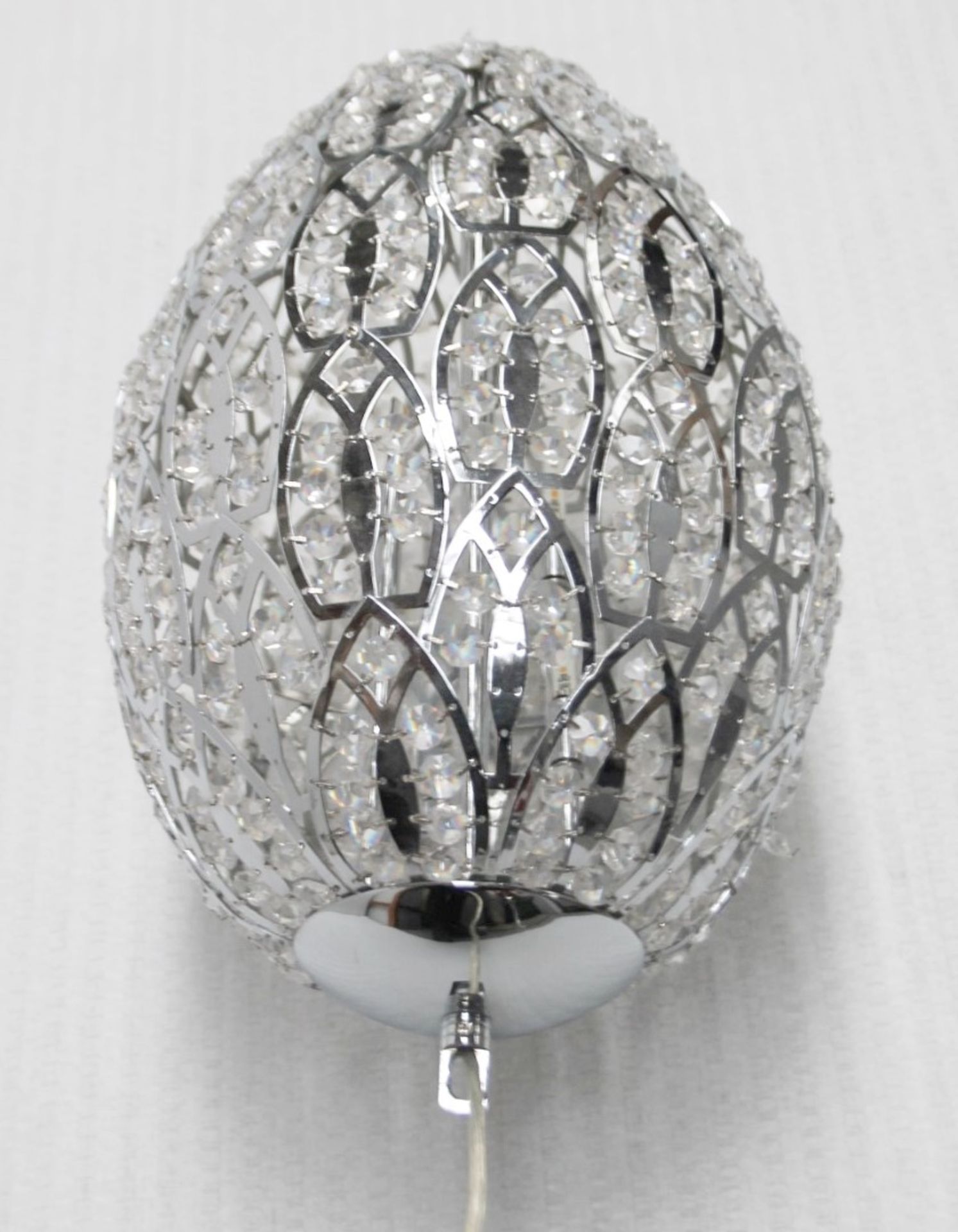 1 x High-end Italian LED Egg-Shaped Light Fitting Encrusted In Premium ASFOUR Crystals - RRP £4,000 - Image 9 of 9
