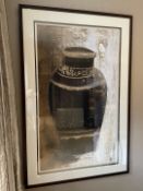 1 x Large Glass Frame Wall Art Picture - Ref: BLN102 - CL939 - NO VAT ON THE HAMMER - Location: