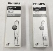 2 x PHILIPS Mastercolour Cdm-Tc Evolution 35W/930 G8.5 Warm White Bulbs - Mod35Cdmtc930 - RRP £40 -
