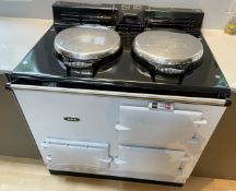 1 x AGA 2-Oven Gas Range Cooker with 2-Hot Plates in Powder Blue
