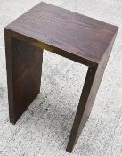 1 x Modern Hardwood With Parquetry Sides and Brass Trim - Ref: NaN/HBK543/WH2 - CL987 - Location: