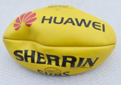 1 x Genuine Sherrin AFL Rugby Ball (Not a Replica) - Ref: VKH183 - CL942 - NO VAT ON THE HAMMER -