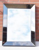 1 x Large Bevelled Edged Rectangular Wall Mirror - Ref: VKH160 - CL942 - NO VAT ON THE HAMMER -