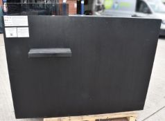 1 x Commercial 1.6-Metre Wide Retail Cash Desk with Undercounter Drawer and Cupboard Storage -