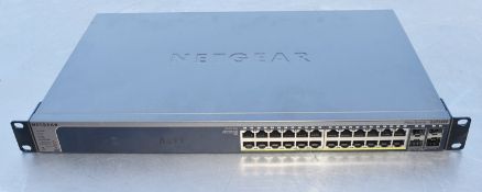1 x NETGEAR GS728TP 24-Port PoE Smart Managed Gigabit Switch with Rack Mounts - RRP £450.00