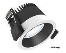 1 x ILLUXTRON Strada 75 Downlight In White - Lv-Tw Ws White/Black Casambi Dim 1250Lm 2700-6500K