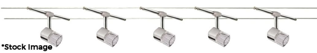 1 x 5 Light Halogen Cable Kit With Clear Glass Cubes - Original Retail £144 - Ref: K479/4085-05 -