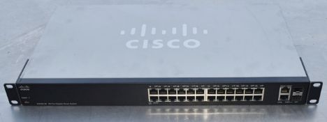1 x CISCO SG200 26-Port Gigabit Smart Switch with Rack Mounts - Original Value £1,050