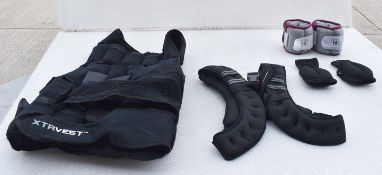 2 x Weighted Sports Training Vests and a Pair of Ankle Weights - Ref: VKH184 - CL942 - NO VAT ON THE