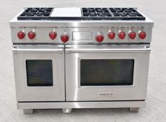 1 x WOLF Luxury Dual Fuel 6-Burner Double Oven Range Cooker with Teppanyaki-style Griddle (Model: