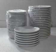 45 x WhitePorcelain Club HouseSaucers - Sizes Include 14cm and 12cm - Ref: SWA222 - CL011 -