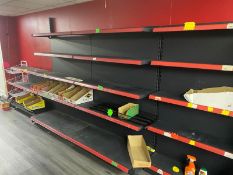 4 x Bays of Interlocking Adjustal Ajustable Retail Display Shelving - Overall Dimensions: H215 x