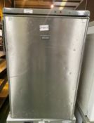 1 x Zanussi Undercounter Freezer With Silver Finish - Recently Removed From a Popular Coffee Shop