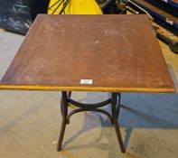 3 x Restaurant Tables - Dimensions: H79 x W80 x D80 cms - Ref: FGN061/69/70 - CL897 - Location: