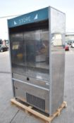 1 x Mondial Elite Grab and Go Refrigerated Display Cabinet - Stainless Steel Finish - Dimensions: