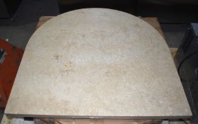 6 x Exquisite Restaurant Stone Dining Table Tops Crafted Boasting a Range of Natural Colours