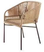 4 x Designer Cricket Armchairs by Varaschin - Beautifully Crafted with Woven Seats - RRP £2,669