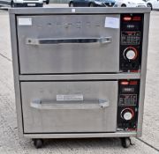 1 x Hatco Freestanding Twin Warming Drawers - Model HDW-2N - RRP £3,400 - Dimensions: H59 x W53 x