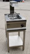 1 x Lincat CS4/G Chip Warmer with Stand - Dimensions: H130 x W45 x D61 cms - CL694 - Ref: WAH104 - L
