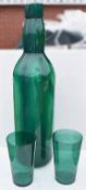 1 x Oversized 1.7-Metre Tall Prop Bottle and Drinking Glasses For Shop Window Display - Ref: