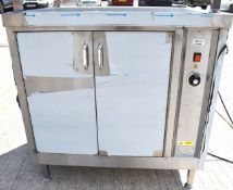 1 x Bridge Catering Stainless Steel Heated Warming Cabinet - 230v UK Plug - Year of Manufacture 2022