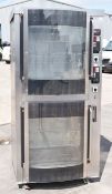 1 x BKI BBQ King Commercial Double Rotisserie Chicken Oven With Stand - Type VGUK16 - Cooks Upto