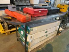 1 x Rectangular Stainless Steel Prep Bench - Ref: MFJ350/FGN1908 - Contents Not Included - CL897 -