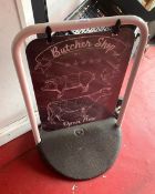 1 x Butchers Shop Freestanding Swing Sign with Weighted Base