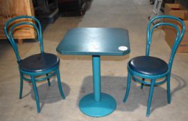 3 x Restaraunt Dining Table and Chair Sets - Includes 3 x 60x60cms Tables and 6 x Chairs