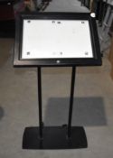 1 x Water Resistant Freestanding Menu Board with Enclosed Cabinet Menu Holder