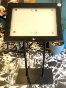 1 x Water Resistant Freestanding Menu Board with Enclosed Cabinet Menu Holder