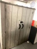1 x Lifetime UPVC Two Door Garden Storage Unit with Shelf - Requires Disassembling