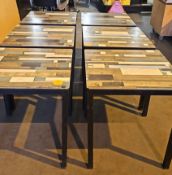 6 x Restaurant Tables - Dimensions: H75 x W69 x D69 cms