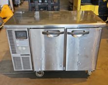 1 x Gram Two Door Countertop Refrigerator - Dimensions: H86 x W120 x D73 cms