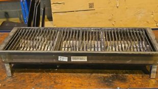 1 x Buffalo Chargrill BBQ Cooker - Stainless Steel - Dimensions: H215 x W93 x D32 cms