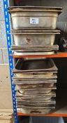 Approx 30 x Stainless Steel Gastro Cooking Trays