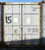 1 x 40ft Industrial Shipping / Storage Container - Ref: FF308 (Unit 15)